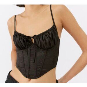 Urban Outfitters Out From Under Devon Satin Floral Corset Top | Size Small | NWT